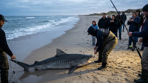 Tiger Shark Caught on Cape Cod Beach Days After Another Was Spotted Eating a Turtle